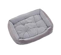Koomiao Lit De Chat Coussin pour Animal De Compagnie, Canapé Petit Chien Moyen Taille Anti-dérapant et Ultra Doux Tapis Moelleux Chien (L- 60*44*10cm, Gris)