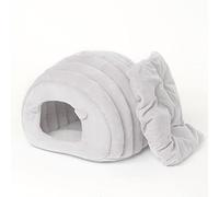Koomiao Niche pour Chat Interieur, Maisons et Dômes Nid d'animal Chaud Chat Lit pour Chat avec Coussin Amovible Panier Chat Abri d'hiver Chaud pour Chats 40x40x35cm (Blanc)