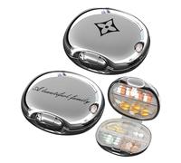 Koomuao 2PCS Pilulier Voyage, Boîte à Pilules Portable à 6 Compartiments, Pilulier Hebdomadaire Boite à Medicament Rangement Étanche à I'humidité pour Médicaments et Vitamines (Argent)