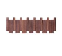 Koomuao Jumuao Porte Manteau Mural Bois pour la Maison, Patère Murale 4/6 crochets Rétractables, Crochets et Patères pour accrocher vêtements, manteau, chapeaux, vestes, sac à dos (6 Crochets-C)