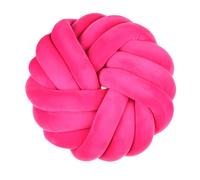 Koomuao Liemuao Noeud d'oreiller, 35cm Coussin en Boule de Canapé Noué, Oreiller de Boule de Noeud Créatif Fait à la Main, Coussin Tresse pour la Décoration du Canapé Chaise Lit Voiture (Rose foncé)