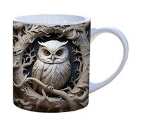 Koomuao Liemuao Tasse à café, 3D Hibou Cool Impression Mug en Céramique, Mug Humour Collègue Tasse-Mug Idée cadeau Copine, Meilleure Amie, Noël, Anniversaire (G)