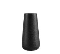 Koomuao Noir Vases en Céramique Grand Vase Décoratif Vase à Fleurs de Style Simple Moderne pour Salon, Cuisine, Table, Maison, Bureau (Noir, Petit)