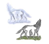Koonafy Loup Moule en Silicone Animal Loup Moulage Resine Pour DIY décoration Murale et Décorations de Bureau