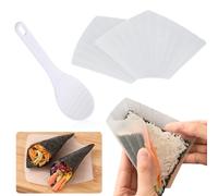 Koonafy Moule à Sushi Transparent Onigiri Mould Kit Moule à Sushi DIY Sushi Maker Moule à Sushi pour Restaurant Japanese Food Home Kitchen Camping (Transparent)
