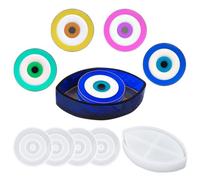 Koonafy Silicone Coaster Moule Resin Epoxy Mold, Moules en Résine Époxy, DIY Home Decoration, Epoxy Resin Molds Jewelry for Ornament (white)