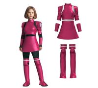 Koongso Costume de Megan du film d'horreur pour enfants, poupée Megan Amelia Robot Cosplay Tenue de combat, costume de combat robot armure pour Halloween, scène, fête, école