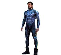 Koongso Costume de super-héros robot pour adultes, combinaison unisexe pour homme, armure 3D, imprimé robot pour Halloween, cosplay, costume cyborg futuriste