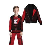 Koongso Costume de zombies Victor pour enfants - Tenue d'Halloween - Impression 3D - Vampires Victor - Veste à capuche zippée - Style gothique punk rock and roll
