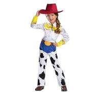 Koongso Woody Jessie Costume de luxe pour enfants - Combinaison de cowboy et cowgirl avec chapeau pour garçon, fille, enfant, Halloween, cosplay, fête, déguisement, scène
