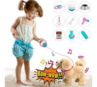 Koonie Jouets pour Chiens de Marche, Chiens électroniques interactifs pour Animaux de Compagnie, Marche Parlant aboyant répétant Le Chant Chiot Jouet Cadeaux pour 2 3 4 Ans Filles garçons Enfants