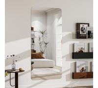 Koonmi Miroir continu en acrylique, rectangulaire, coins arrondis, sans cadre, verre monobloc, sans couture, anti-explosion, adapté à de nombreux murs, derrière les portes