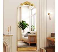 Koonmi Miroir traditionnel pleine longueur, 161 cm x 52 cm, couleur bronze, décoration murale d'inspiration baroque