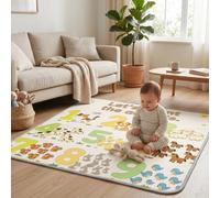 Koonmi Tapis de jeu pour bébé - 180 x 150 cm - Convient pour l'intérieur et l'extérieur - Imperméable - Motif chiffres