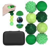 KOOOGEAR 8 Pièces Boules Magnétiques en Silicone,Boules Magnétiques Anti-Stress,Décompression Jouet,Jouets Sensoriel à Presser pour l'Autisme Accessoires de Jeux, Silicone Balle Fidget Toys (Vert)