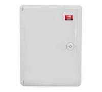KOOP ELEKTRO Armoire de distribution ABS - électrique avec verrouillage Porte joint périphérique 270 x 350 160 cm Boîtier industriel IP65 plaque montage galvanisée. Gris Ral7035, 270x350x160 mm