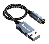 KOOPAO Adaptateur audio USB A vers jack 3,5 mm, carte son externe, microphone adaptateur casque USB vers prise audio TRRS convertisseur pour PC, PS5, commutateur, ordinateur portable, PC, Mac, Android