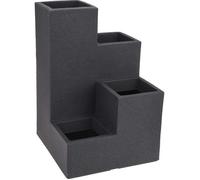 Koopman Grand Sol Debout Intérieur Extérieur Gris Cube Pot de Fleur Renforcé Plante
