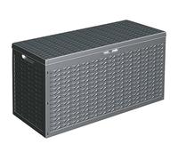 Mercatoxl - ProGarden Boîte de rangement de jardin avec poignée 300 l Gris