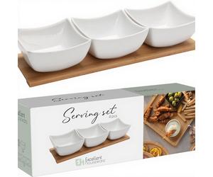 Koopman International B.V. Service en porcelaine de 4 pièces - Blanc