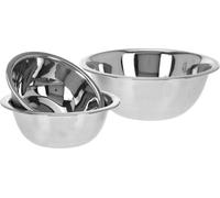 Koopman Set de 3 bols en acier inoxydable
