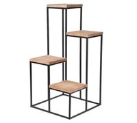 Koopmann Escalier pour plantes 4 étagères 34 x 34 x 67 cm - Étagère sur pied en bois