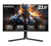 KOORUI 23.8 Pouces Gaming Écrans PC, 2K Ecran QHD(2560 * 1440p), Moniteur PC Vertical Adaptive Sync (Nano-IPS, 1ms,165hz, Eye Care, HDR 10, 100% SRGB, VESA 100x100mm, réglable en Hauteur)- GP01