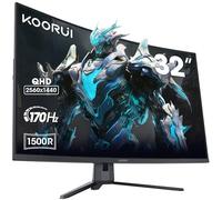 KOORUI 31,5 Pouces Écran Incurvé QHD 170Hz 1Ms, Ultrawide Gaming G3221SC