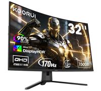 KOORUI 32 Pouces Écran Gaming QHD 170 Hz, écran incurvé 1500R G3221SC