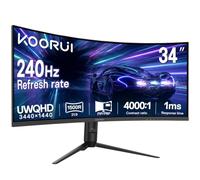 KOORUI 34 Pouces Moniteur de Jeu Incurvé WQHD 240 Hz pour PC
