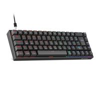 KOORUI Clavier de Jeu mécanique 60% - Différentes Couleurs - Rétroéclairé par LED - Ultra Compact - 69 Touches - Mini Clavier Filaire avec Interrupteur Bleu pour Windows Laptop PC Mac