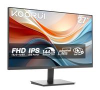 KOORUI E2711K 27 Pouces Ecran PC, FHD 1920 x 1080 144Hz Moniteur,IPS,Adaptive Sync HDMI 1.4, Eye Care, inclinable de -5° à 15°, VESA 100 x 100mm