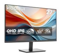 KOORUI E2721F 27 Pouces Ecran PC, QHD 2560 x 1440 100Hz Moniteur,IPS 1ms, Adaptive Sync HDMI 2.0, Eye Care, inclinable de -5° à 15°, VESA 100 x 100mm
