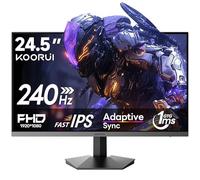 KOORUI Écran de Jeu 24,5 Pouces, écran Full HD 240 Hz, Dalle IPS Rapid 1920 x 1080, DisplayPort 1.4 et HDMI 2.0, câble HDMI 2.0, HDR400, Noir（2026）