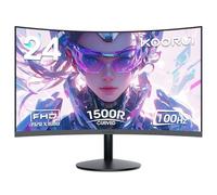 KOORUI Écran incurvé 23,6" Full HD 100Hz 1500R VA 3000:1 Eye Ease 24N5CA