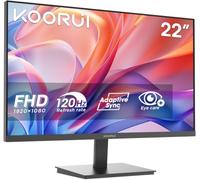 KOORUI Ecran PC 22 Pouces, FHD 1080p 120Hz Moniteur E2212H | Business Moniteur avec Adaptive Sync, HDMI/VGA, Eye Care, Design Ultra-Mince pour Bureau et Home Office, VESA 100x100mm