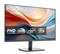 KOORUI Ecran PC 22 Pouces FHD 1080p Business Moniteur 100Hz avec Adaptive Sync, HDMI/VGA, Eye Care, Design Ultra-Mince pour Bureau et Home Office, VESA 100x100mm