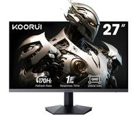 KOORUI Ecran PC 27 Pouces, QHD 2560 x 1440 écran Gaming Adaptive-Sync Technology(Panneau IPS, 170 Hz, 1 ms, DCI-P3 90%, Compatibilité Gsync, 2xHDMI, VESA, DisplayPort, Inclinaison Réglable)