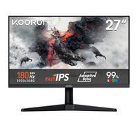 KOORUI Ecran PC Gamer 27 Pouces, 180Hz IPS FHD Gaming Moniteur G2711V | Écran 1080p, Adaptive Sync, 99% sRGB, contraste 1500:1, HDMI 1.4/VGA, Faible Lumière Bleue,VESA
