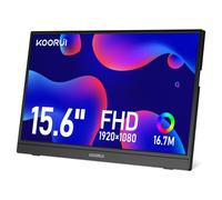 KOORUI Ecran Portable 15,6" IPS FHD HDMI USB Type C Haut-parleurs Intégrés | Plug-and-Play, 60Hz, FHD 1920x1080, Moniteur pour PC, Laptop, Xbox,Mac, PS 3/4/5, Eye Care