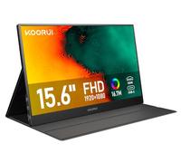 KOORUI Ecran Portable,15,6 Pouces Moniteur Portable IPS 1920×1080 FHD HDMI USB Type C avec Haut-parleurs Intégrés pour PC, Laptop, Xbox,Mac, PS 3/4/5-E1511A