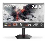 KOORUI G2511E Ecran PC Gamer 25 Pouces, 320Hz, Fast IPS, FHD 1080P Ecran Gaming, 1ms, HDR400, Adaptive Sync, Compatible VESA 75x75mm, HDMI 2.0/DP1.4, Réglage en Hauteur