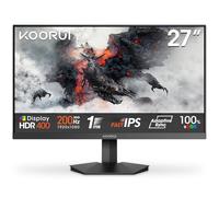 KOORUI G2711P Ecran PC Gamer 27 Pouces, 200Hz, Fast IPS FHD Ecran Gaming, 1ms, HDR400, Adaptive Sync, Compatible VESA 75 * 75mm, HDMI 2.0/DP1.4, Faible Lumière Bleue