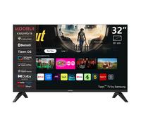 KOORUI K32Q1FFQ-T8, 32 pouces, Full HD QLED, TIZEN TV, Taille compacte avec écran coloré, Son dynamique avec Dolby Audio, Finition métallique haut de gamme