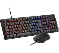 KOORUI MKC02 Clavier de jeu 104 touches noir bleu