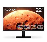 KOORUI Moniteur 21,5 pouces Gaming Moniteur FHD 1080P/Full HD 100Hz PC Moniteur VA Panneau LCD Display with Speakers Adpitive Sync (HDMI/VGA/VESA Compatible/Audio Terminal) S01