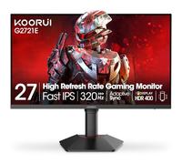 KOORUI Moniteur de jeu, écran d'ordinateur IPS rapide de 27", écran QHD HDR400 de 320 Hz, mode PIP/PBP 1 ms, gamme de couleurs DCI-P3 à 98 %, synchronisation adaptative, montage VESA, HDMI 2.0, DP 1.4