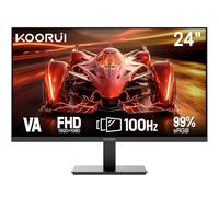 KOORUI Moniteur de jeu FHD 24" 1080p 100 Hz VESA, écrans d'ordinateur, prise en charge HDMI, VESA, 3000:116,7M E2412F