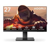 KOORUI Moniteur FHD de 27 Pouces, écran d'ordinateur (1080p, 100 Hz, HDMI + VGA, 99% SRGB, réponse 4 ms, Soin des Yeux) Moniteur d'affichage pratiquement sans Bordure