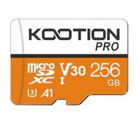 KOOTION Carte Micro SD 256 Go Mémoire SDXC UHS-I Vitesse Jusqu'à 100 MB/s Carte SD V30, A1, U3 pour Drone/Dash Cam/Camera/Phone/Switch/PC/Tablet